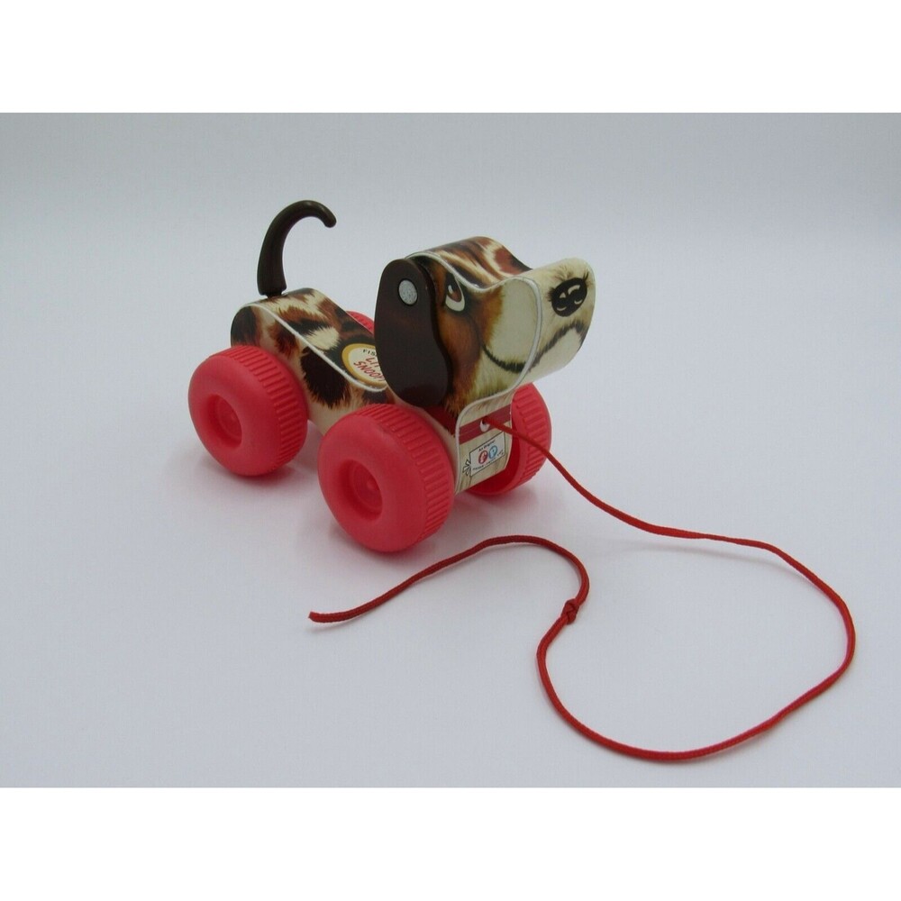 2014 Fisher-Price Little Snoopy Dog Beagle Classic Pull Toy #01650 Retro Remake